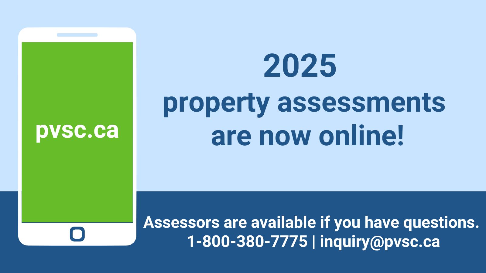 2025 Assessments are available 1